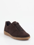 Semler – Sneaker aus Veloursleder dunkelbraun