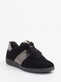 Semler – Sneaker aus Veloursleder in Schwarz