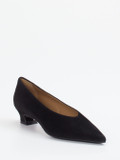 Konstantin Starke – Kitten-Heel-Pumps aus Veloursleder Schwarz