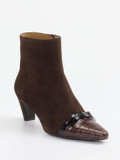Konstantin Starke – Stiefeletten aus Veloursleder Dunkelbraun