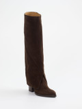 Konstantin Starke – Stiefel aus Veloursleder Dunkelbraun