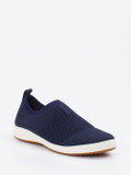 Josef Seibel – Slip-On Sneaker aus Stretch-Mesh Blau