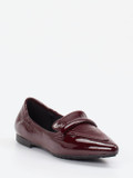 Andrea Puccini – Loafer aus Lackleder in Bordeaux