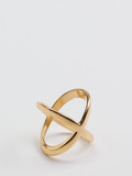 Lua Accessories - Tuchring aus Metallic in gold