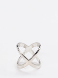 Lua Accessories - Tuchring aus Metallic in silber