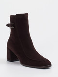 Konstantin Starke – Stiefeletten aus Veloursleder Dunkelbraun