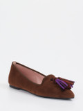 Pretty Ballerinas – Ballerinas aus Veloursleder Braun
