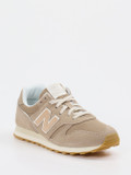 New Balance – Retro-Sneaker aus Textil und Veloursleder Beige