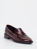 Konstantin Starke – Loafer aus Lackleder bordeauxrot