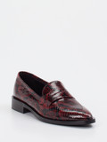 Konstantin Starke – Loafer aus Lackleder bordeauxrot