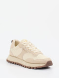 Gant – Retro-Sneaker aus Veloursleder und Textil beige
