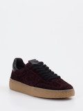 Kennel & Schmenger – Sneaker aus Veloursleder Bordeauxrot