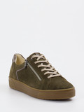 Ganter – Sneaker aus Veloursleder olivgrün