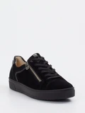Ganter - Sneaker aus Veloursleder in schwarz
