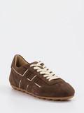 Hogan – Retro-Sneaker aus Veloursleder braun