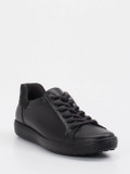 Ecco – Sneaker aus Kalbleder in Schwarz