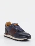 La Martina - Sneaker aus Kalbleder in blau