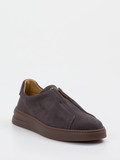 Henderson – Slip-On Sneaker aus Veloursleder braun