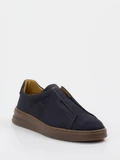 Henderson - Slipper Devis aus Nubukleder in blau