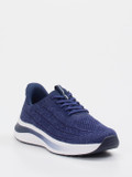 Orthofeet – Komfort-Sneaker aus gestricktem Textil blau