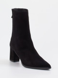 Konstantin Starke – Ankle Boots aus Veloursleder schwarz
