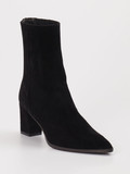 Konstantin Starke – Ankle Boots aus Veloursleder schwarz