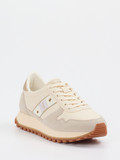 Blauer – Retro Runner aus Veloursleder beige