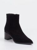 Truman’s – Stiefeletten aus Veloursleder schwarz