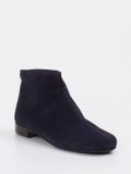 Mannori – Ankle Boots aus Veloursleder Dunkelblau
