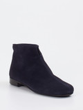 Mannori – Ankle Boots aus Veloursleder Dunkelblau