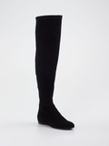 Konstantin Starke – Overknees aus Stretch-Veloursleder Schwarz
