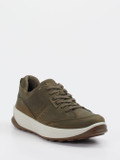 Ecco – Sneaker aus Nubukleder in Olivgrün