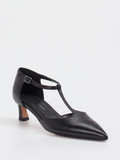 Konstantin Starke – T-Strap Pumps aus Kalbleder Schwarz