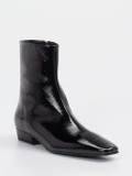 Konstantin Starke – Ankle Boots aus Lackleder schwarz