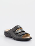 Finn Comfort – Pantolette aus Lackleder anthrazitgrau