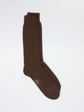 Alto Milano – Feinstricksocken aus Wolle in Braun