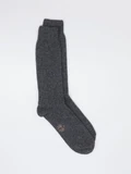 Alto Milano - Socke uni aus Wolle in grau