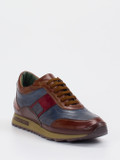 Galizio Torresi – Leder-Sneaker aus Kalbleder Blaugrau