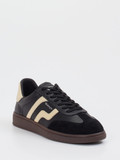 Gant – Sneaker aus Velours- und Glattleder Schwarz