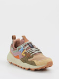 Flower Mountain – Trail-Sneaker aus Veloursleder beige