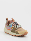 Flower Mountain – Trail-Sneaker aus Veloursleder beige