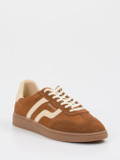 Gant – Retro-Sneaker aus Veloursleder in Braun