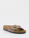 Birkenstock – Pantolette aus Nubukleder mauvebraun