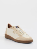 Blauer – Sneaker aus Kalbleder und Veloursleder Beige
