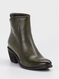 Andrea Puccini – Stiefelette aus Kalbleder in Olivgrün