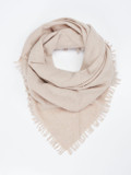 Blui – Dreieckstuch aus Wolle-Kaschmir beige