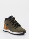 Timberland – Schnürboots aus Fettleder Olivgrün