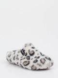 Verbenas – Pantoffeln aus Fell mit Leopardenmuster