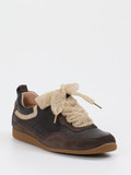 Paul Green – Sneaker aus Velour- und Glattleder braun