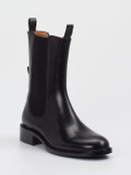 Andrea Puccini – Chelsea Boots aus Glattleder Schwarz